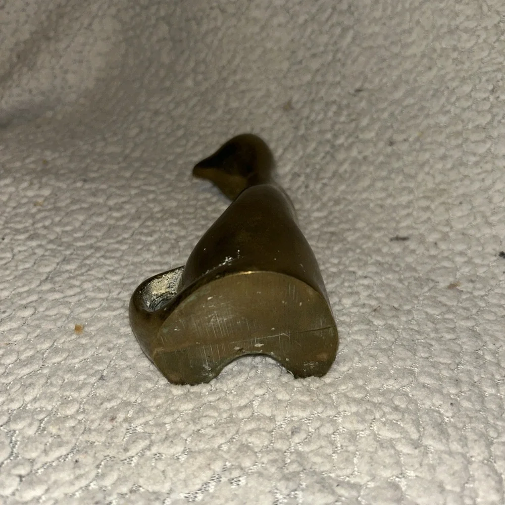 Vintage Brass MCM Cat‎ Statue 6.5